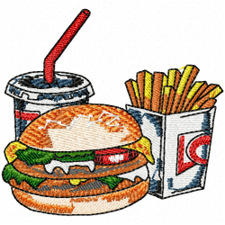 Foods And Sweets Embroidery Design 3 Foods And Sweets Embroidery Design 3